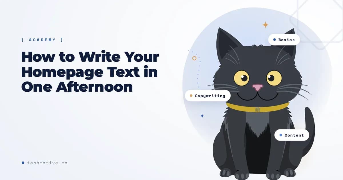 How to Write Your Homepage Text in One Afternoon