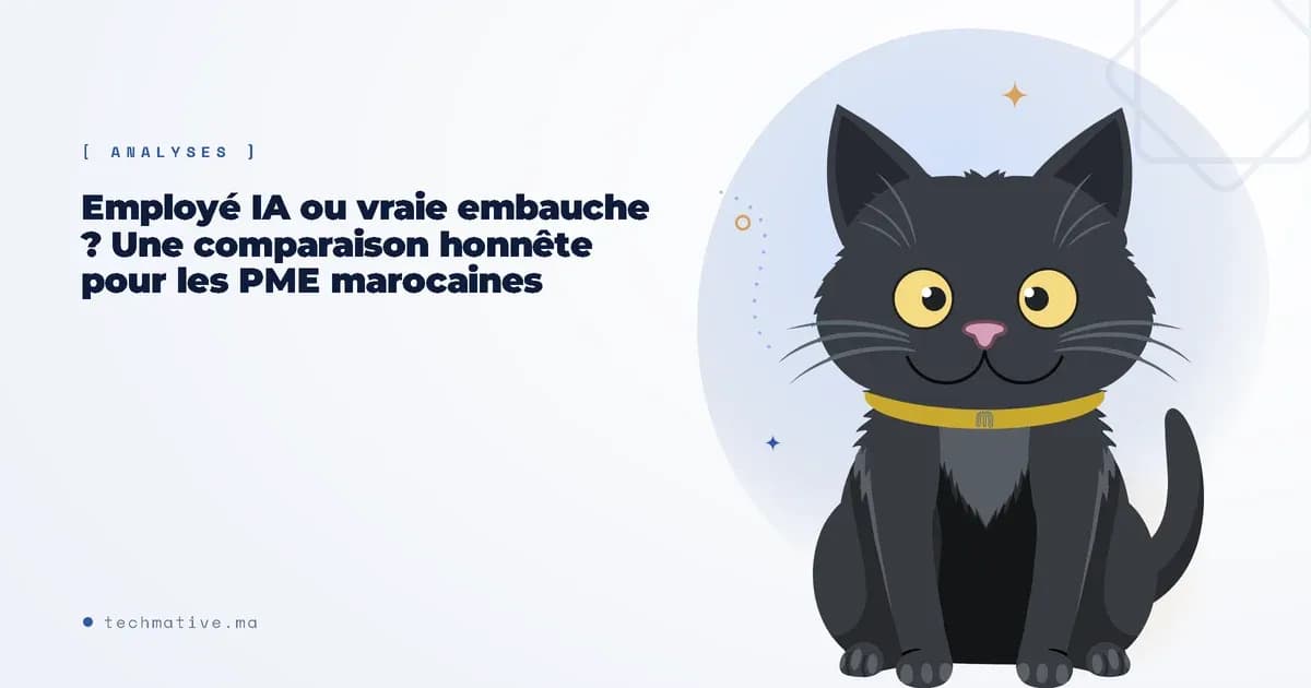 Employé IA ou vraie embauche ? Une comparaison honnête pour les PME marocaines