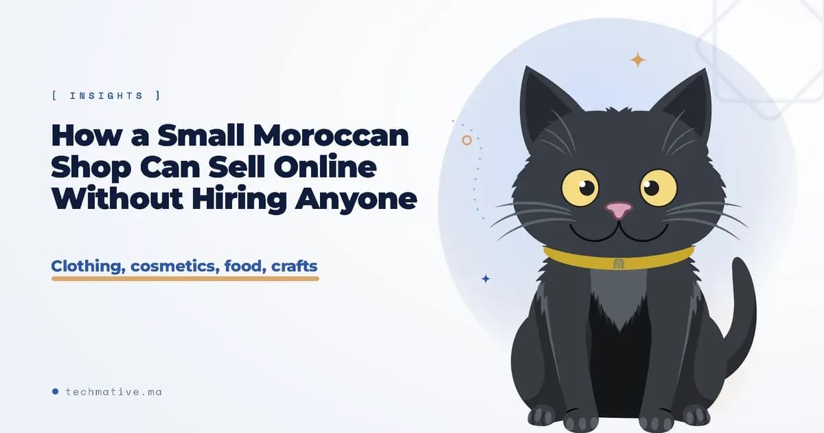 How a Small Moroccan Shop Can Sell Online Without Hiring Anyone