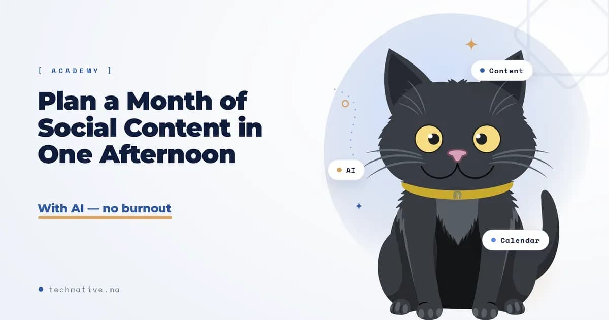 How to Plan a Month of Social Media Content in One Afternoon (With AI)