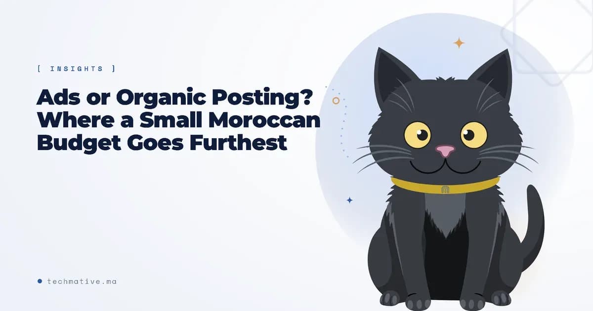 Ads or Organic Posting? Where a Small Moroccan Budget Goes Furthest